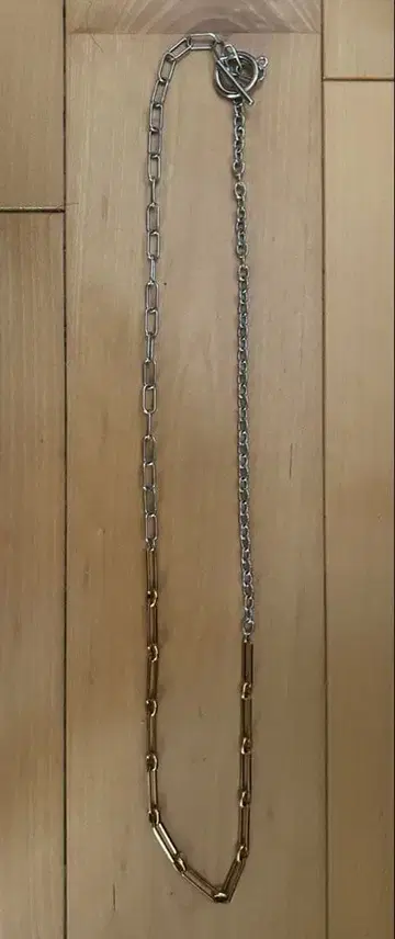 실버 골드 체인 목걸이 약 60cm