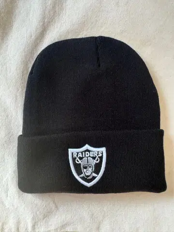 RAIDERS 니트 모자 블랙