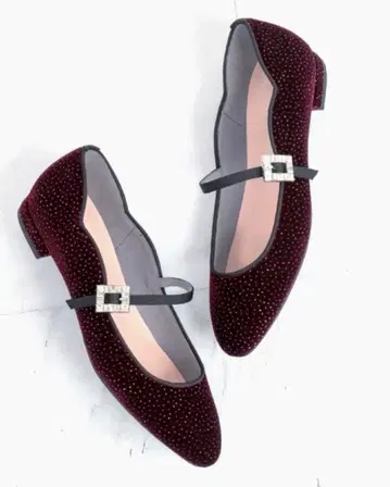 artemis by DIANA 라메 벨벳 비쥬 멜리 제인 펌프스