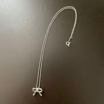 실버 925 리본 목걸이