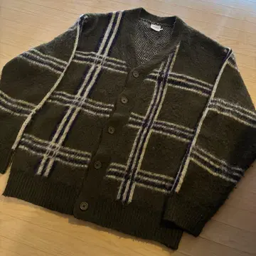 WISHFOREVER 체크 무늬 가디건 L 사이즈