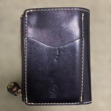 PORCO ROSSO 천연 가죽 동전 지갑 일체형 6연 키케이스