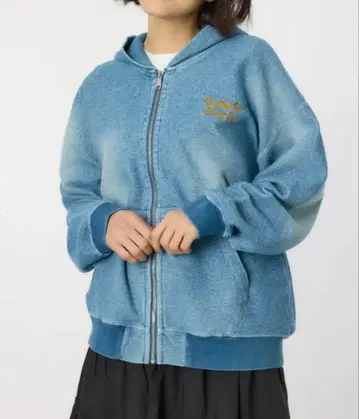 [ 미사용 ] 로데오 크라운 가공 지퍼 후드티 L 사이즈