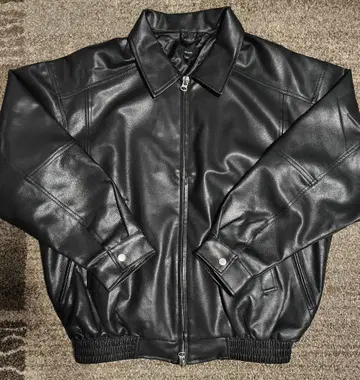 BEAMS 가죽 자켓 블루종