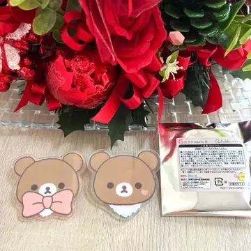 리라쿠지 G상 아크릴 배지 차이로이코구마 2개 세트
