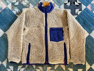 오리지널 80s 파타고니아 레트로 파일 내추럴 89년 OPTI 지퍼