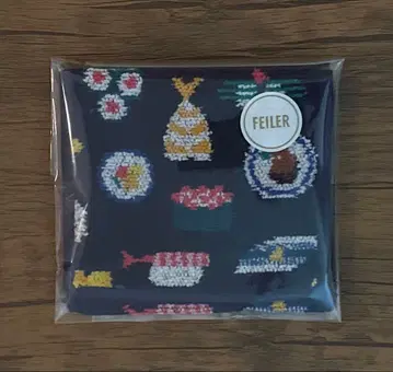페이러 러브러리 오스시 (초밥) 핸드타월 파우치 네이비