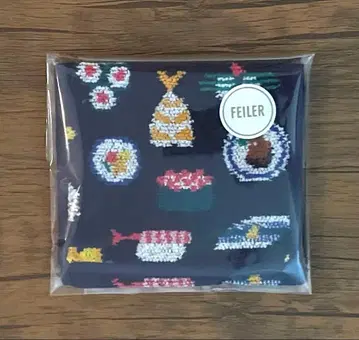 페이러 러브러리 오스시 (초밥) 핸드타월 파우치 네이비