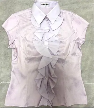 새상품 나라 까미체 클래시컬 프릴 민소매 블라우스