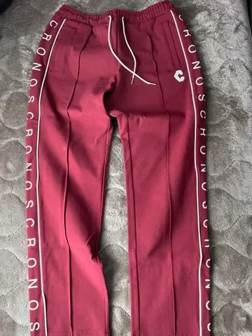 CRONOS 조거 팬츠 바지 버건디 빨간색