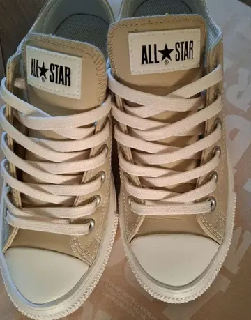 CONVERSE ALL STAR 베이지 스니커즈 발수 우용