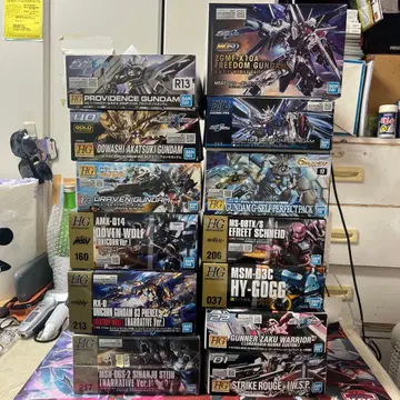 건담 프라모델 세트 다채로운 모델