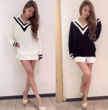 DaTuRa 라인 더 린 셔츠 니트