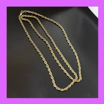 골드 로프 체인 목걸이 액세서리 심플 트위스트 체인