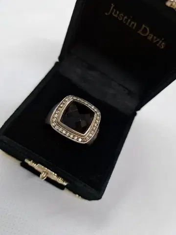 저스틴 데이비스 M.TS 오닉스 다이아몬드 반지