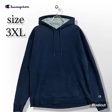 챔피온 champion 후드 맨투맨 3XL 빅 사이즈 네이비