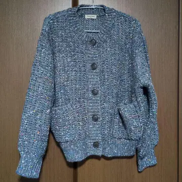 사만사 모스모스 컬러 네프 로 게이지 가디건