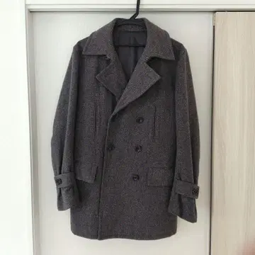 UNITED ARROWS 피 코트 다크 그레이