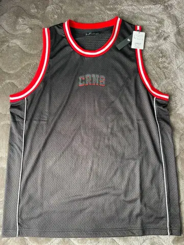 CRNS 메쉬 탱크탑 블랙/레드