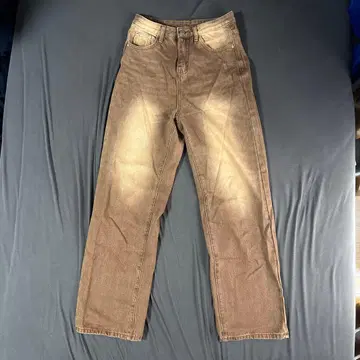 스트레이트 워시드 데님, 브라운