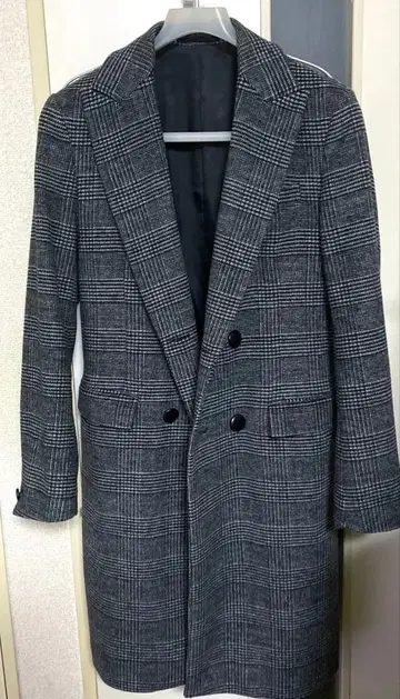 5351POUR LES HOMMES 글렌체크 롱 코트 S~M 사이즈