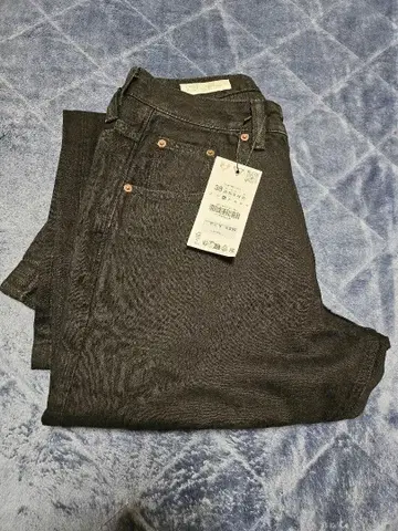 ZARA 블랙 데님 사이즈 38 배기
