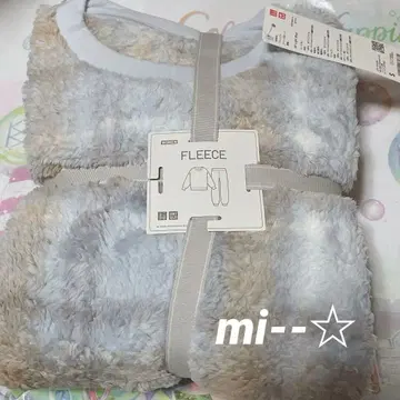 [ 미사용 새상품 ] 유니클로 퍼리 플리스 세트 룸웨어 파자마 복슬복슬