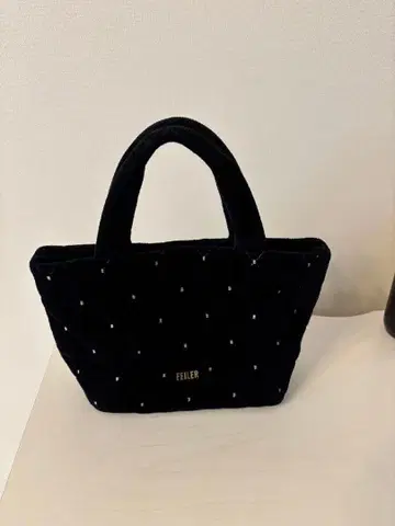 새상품급 FEILER 페이러 핸드백 퀼팅 다이아 무늬