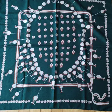 45R 실크 스카프 가죽 핸들 세트