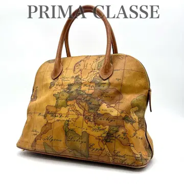 프리마클라세 핸드백 토트백 지도 무늬 빈티지