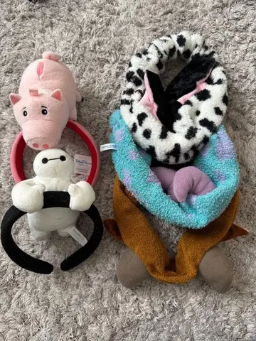 [판매 종료 품절 있음] 디즈니 리조트 머리띠 헤어밴드 5세트