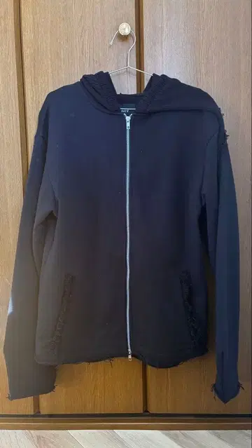 grancy 니트 레이어드 디자인 지퍼 후디