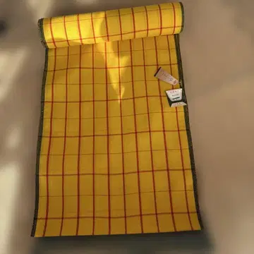 울 100% 체크 무늬 기모노 옷감