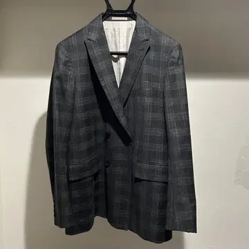 [ 새상품급 ] steven alan 체크 무늬 테일러드 자켓