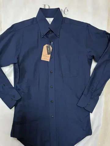 Brinkers 네이비 긴팔 드레스 셔츠