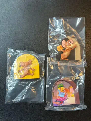 [ 3종 세트 ] 톰과 제리 '제리와 타피가 있는 집' 피규어