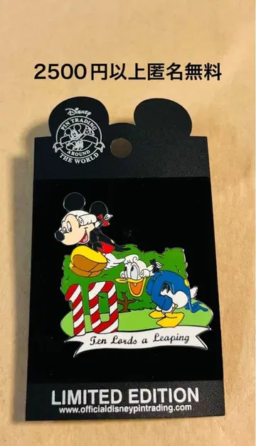 3332 옛날 해외 디즈니랜드 애너하임 핀 12일 크리스마스 도날드 미키