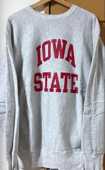 Champion Iowa State 리버스 위브 맨투맨 XL 그레이