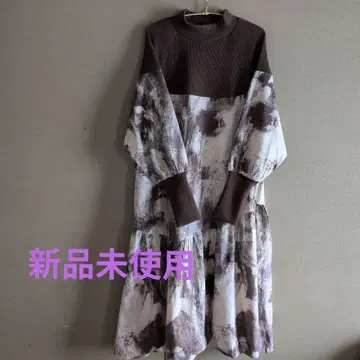 새상품 이소재 도킹 원피스