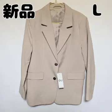 새상품 미사용 GU 오버 사이즈 테일러드 자켓 L 베이지