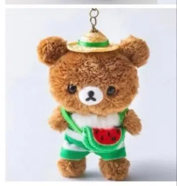 리락쿠마 x 마호로바마인즈 미우라 차이로이코구마 외출 봉제 인형 키링