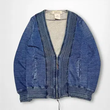 REMI RELIEF 데님 블루 집업 가디건