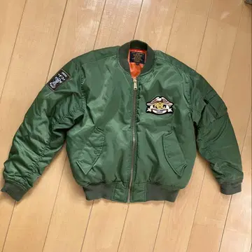 HARLAY ma-1 플라이트 자켓 카키 세이지 그린 블랙 택