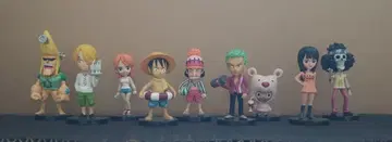 월드 컬렉션 스트롱 월드 밀짚모자 일당 선상 의류 원피스 피규어