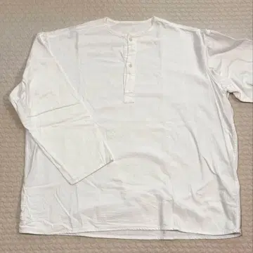 러시아군 슬리핑 셔츠 화이트 헨리넥 셔츠 L 사이즈