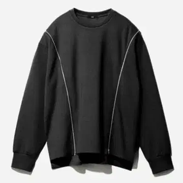 HARE 지퍼 라인 슬릿 티셔츠