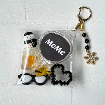 참 포함 부품 세트 파우치 SnowMan 메구로 렌 덕질 멘카라