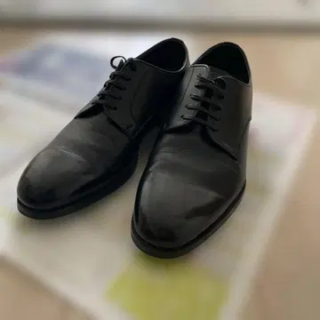 남성용 가죽 신발 검정 블랙