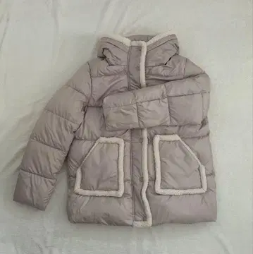 패딩 코트 후드 부착