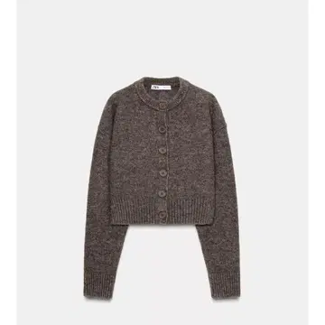 ZARA 니트 슬릿 가디건